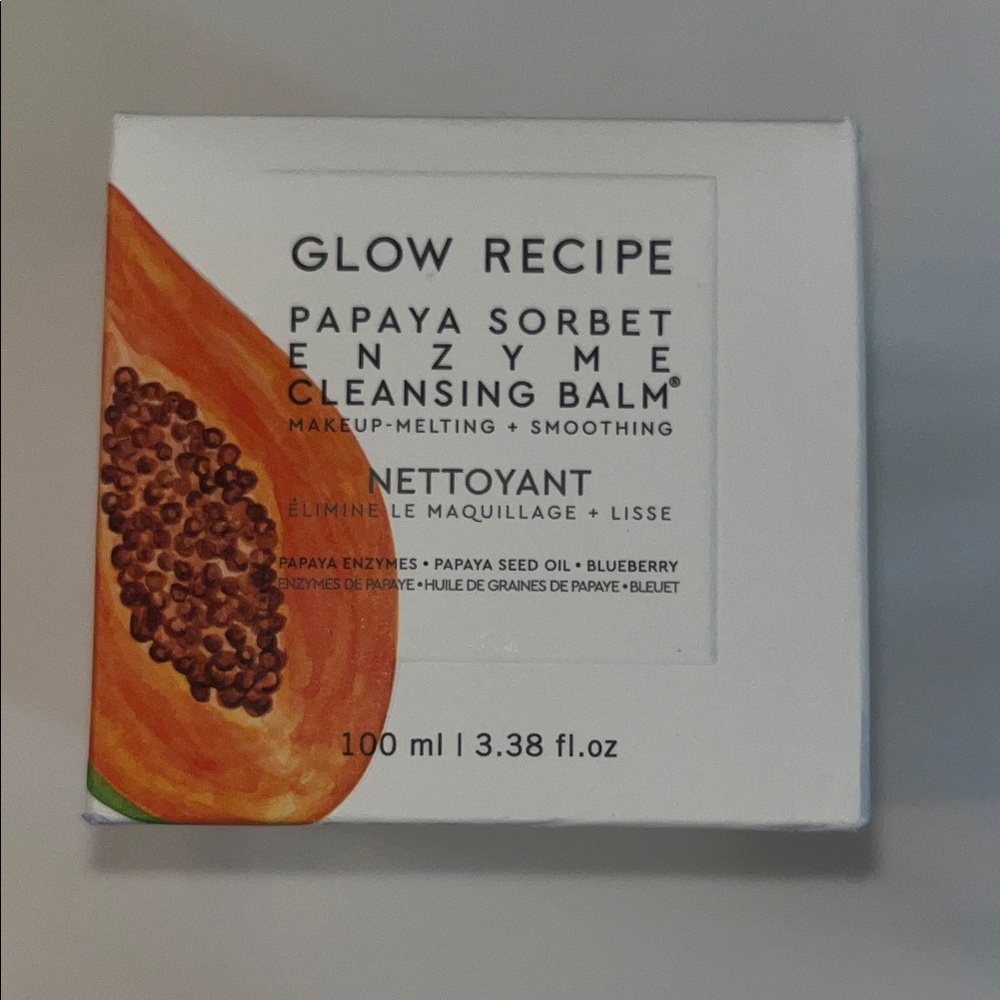 Glow Recipe Papaya Sorbet Cleansing Balm - White and Orange